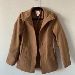 H&M Brown Wool Blend Coat